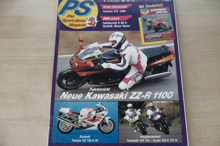 Deckblatt PS Sport Motorrad (12/1992)